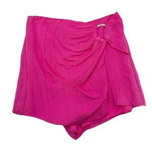 Do+Be Pink Belted Wrap Skort Size Small NWT